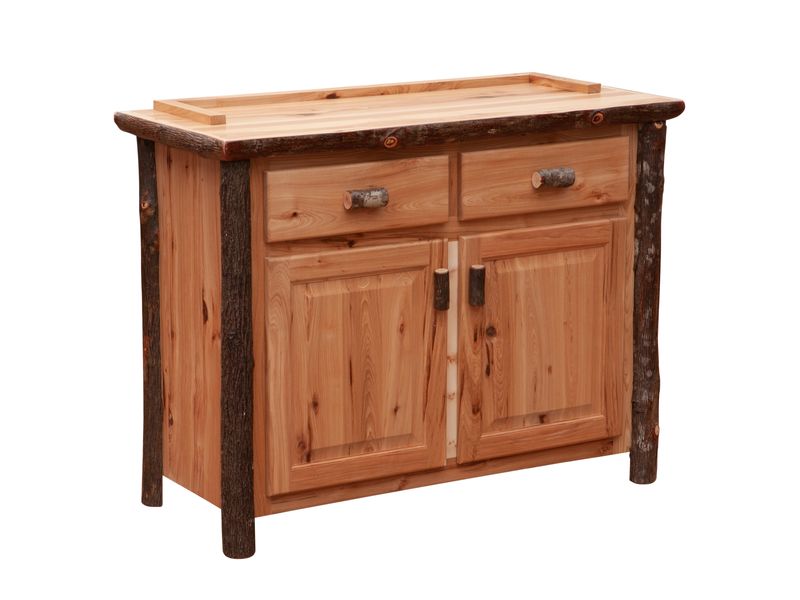 Hickory Log 48-inch Buffet - Slate 2
