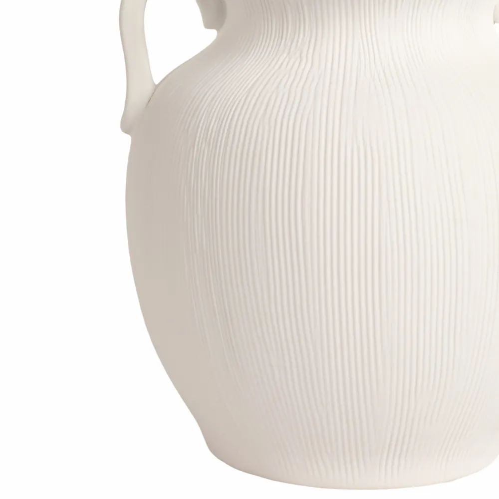 GARTONSHAW WHITE VASE 10 (IN)
