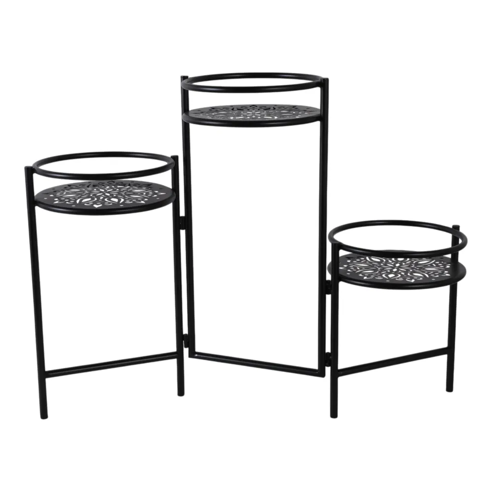 HALTONCROSS BLACK PLANT STAND 22 (IN)