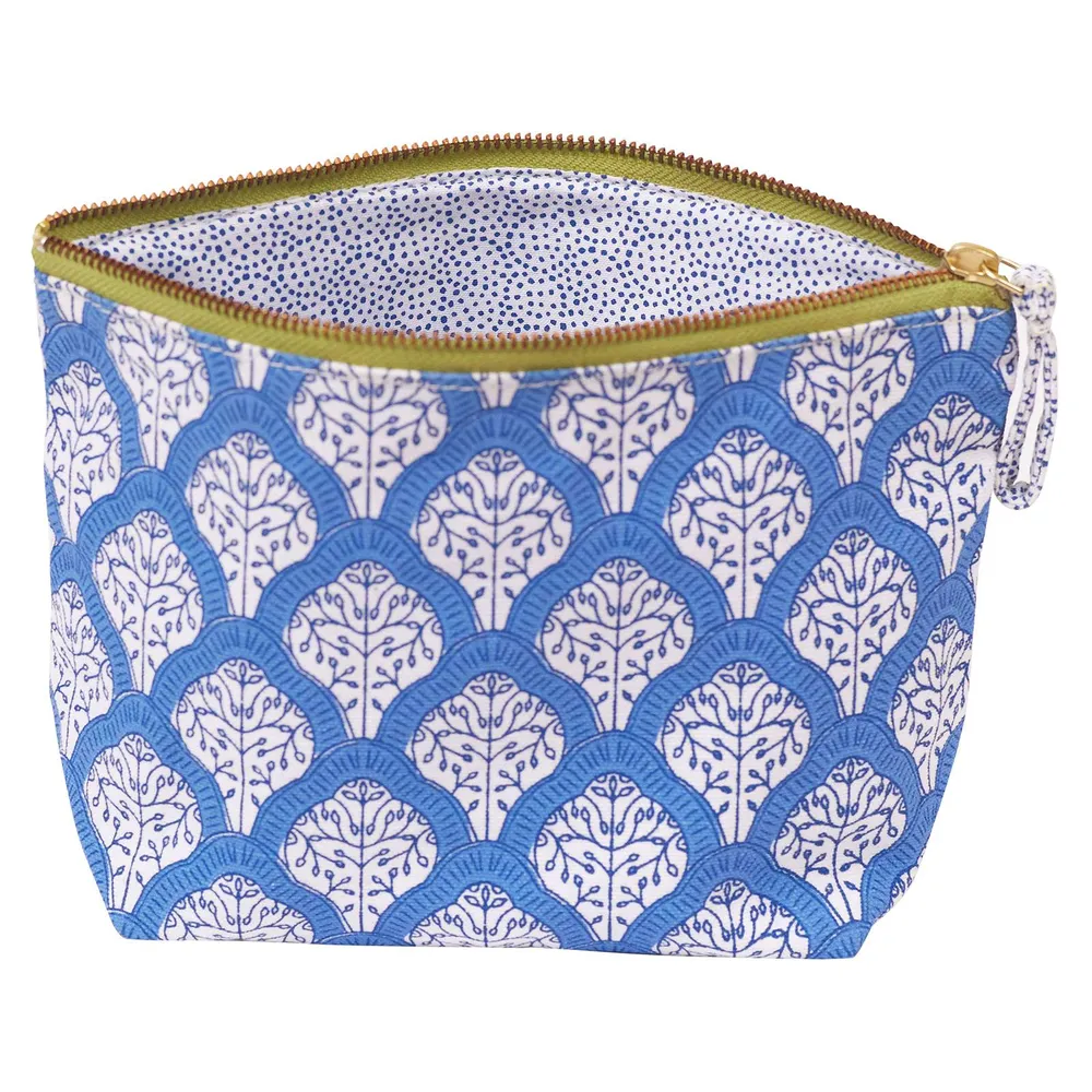 Fifer Blue Medium Essential Canvas Pouch