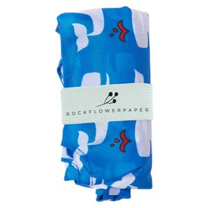 Whales Blue blu Reusable Shopping Bag 3