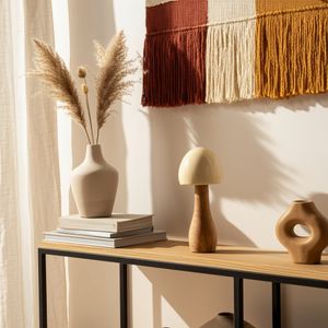 WOOD, 8" CONED MUSHROOM, IVORY 2