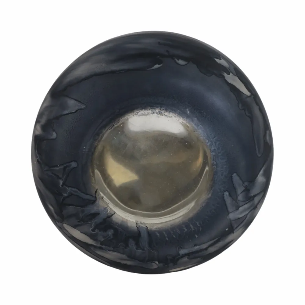 CLYDEBURN BLUE GLASS VASE 12 (IN)