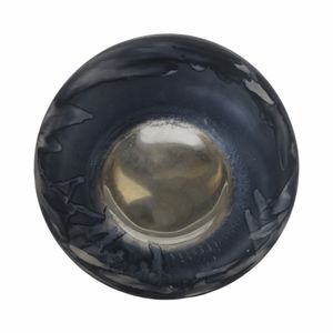 CLYDEBURN BLUE GLASS VASE 12 (IN) 8