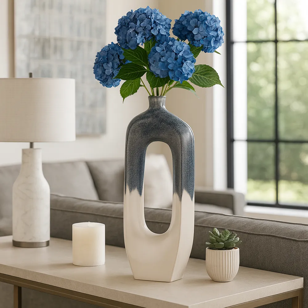 BRICE BLUE VASE 26 (IN)