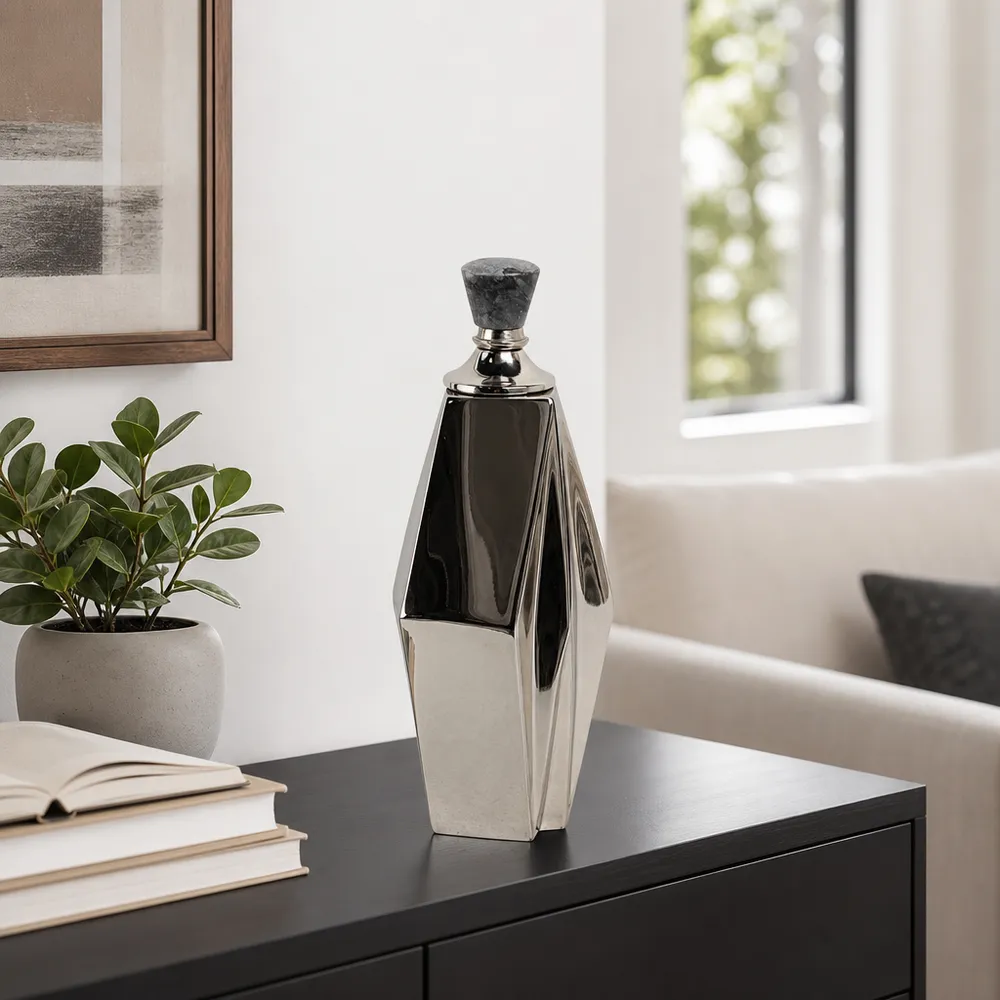 NORAWORTH SILVER VASE 13 (IN)
