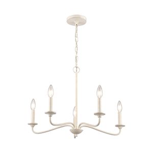 Quinn 24'' Wide 5-Light Chandelier - Antique White 6