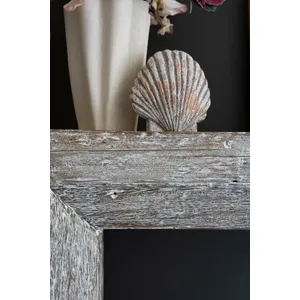 Recycled Whitewashed Wood Console 3