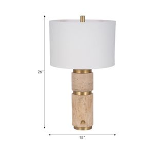 SHAWROSE TAN LAMP 27 (IN) 8