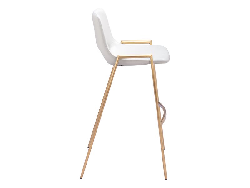 Desi Barstool White & Gold 3
