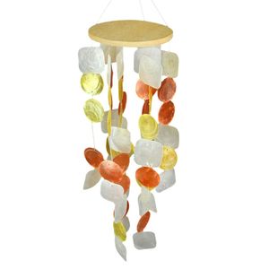 26" CAPIZ SHELL WINDCHIME IN AMBER 1