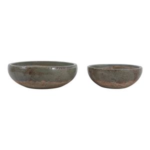 DANFORTHMILL SET OF 2 GREEN BOWLS 6 (IN) 1