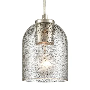 Sprinkle 5″ Wide 1-Light Mini Pendant - Satin Nickel 4
