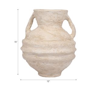 FERRIS WHITE VASE 15 (IN) 9