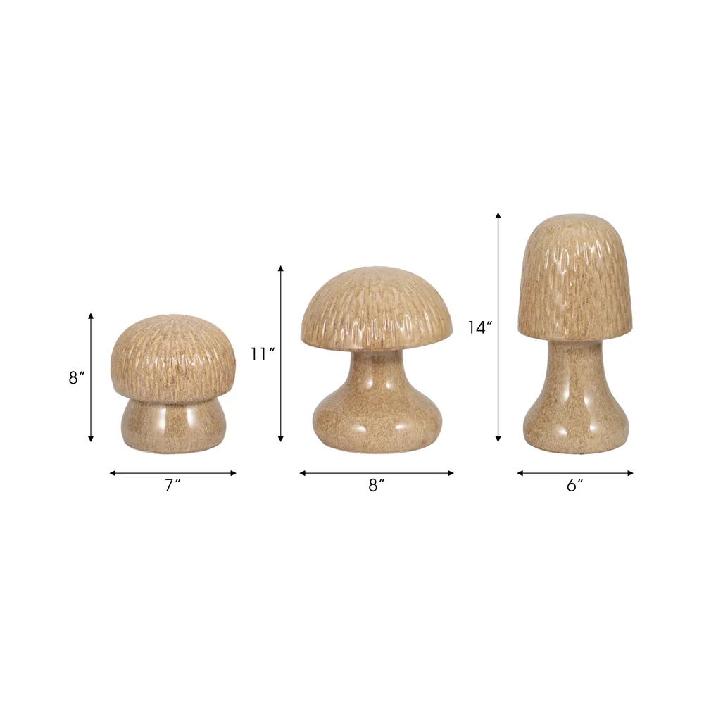 CLAYTONWICK SET OF 3 TAN DECOR 14 (IN)