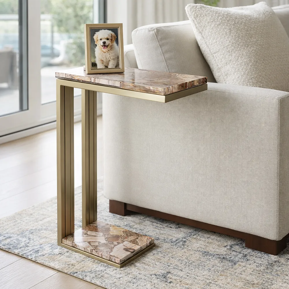 ALDENPORT GOLD TABLE 24 (IN)