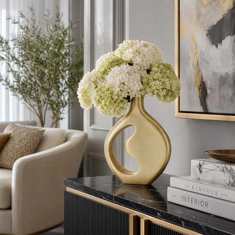 EDGARHAM GOLD VASE 14 (IN)