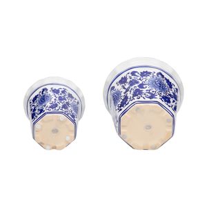 ENOCHFIELD SET OF 2 BLUE PLANTER 8 (IN) 6