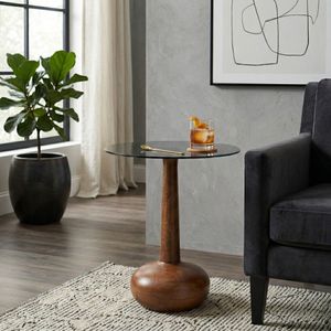 BAKERFIELD BROWN TABLE 21 (IN) 12