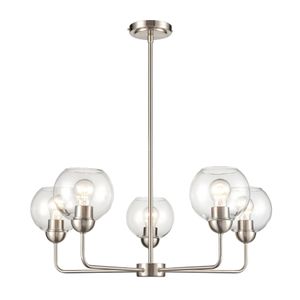 Astoria 28'' Wide 5-Light Chandelier - Brushed Nickel 1