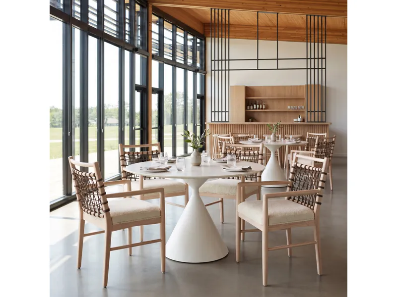 Wezly Dining Chair Ivory 11