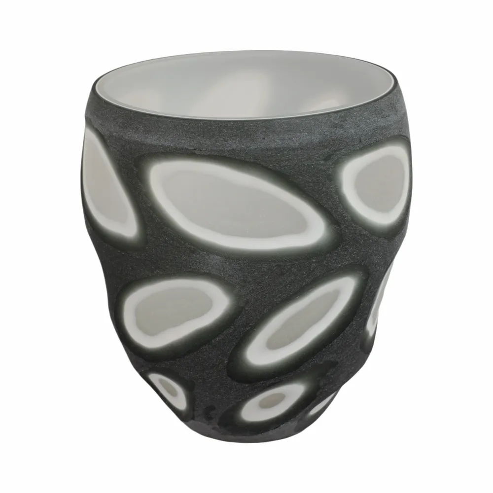 ARNETTBEACH GRAY GLASS VASE 11 (IN)