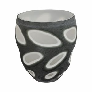 ARNETTBEACH GRAY GLASS VASE 11 (IN) 5