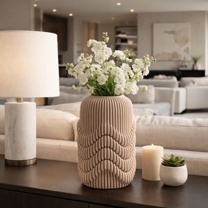 ARLENPORT TAN VASE 12 (IN) 2