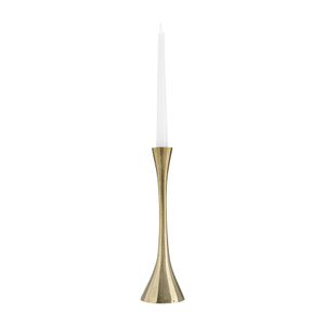 12" METAL, TAPER CANDLE HOLDER, BRASS 3