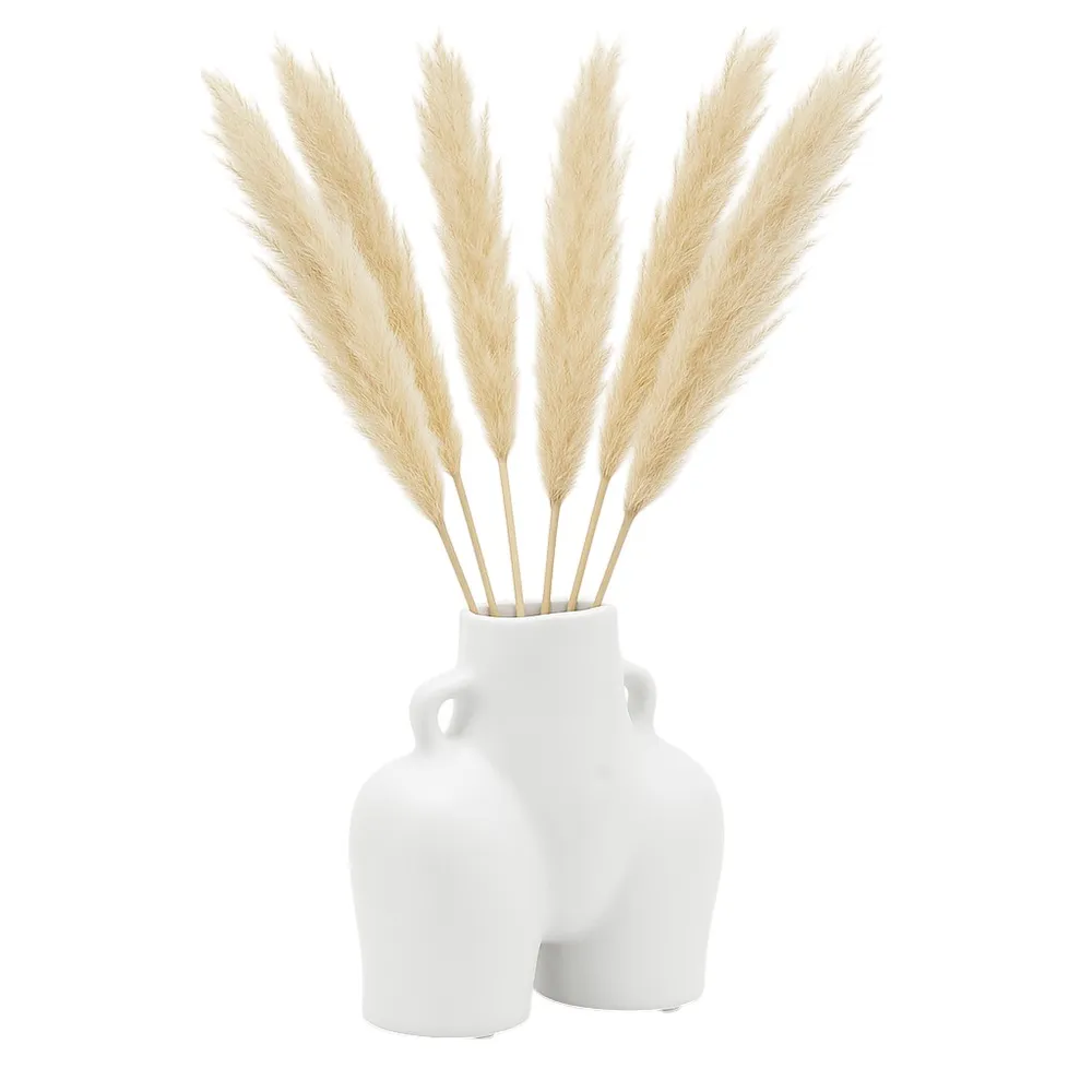 HELENAOAK WHITE VASE 6 (IN)