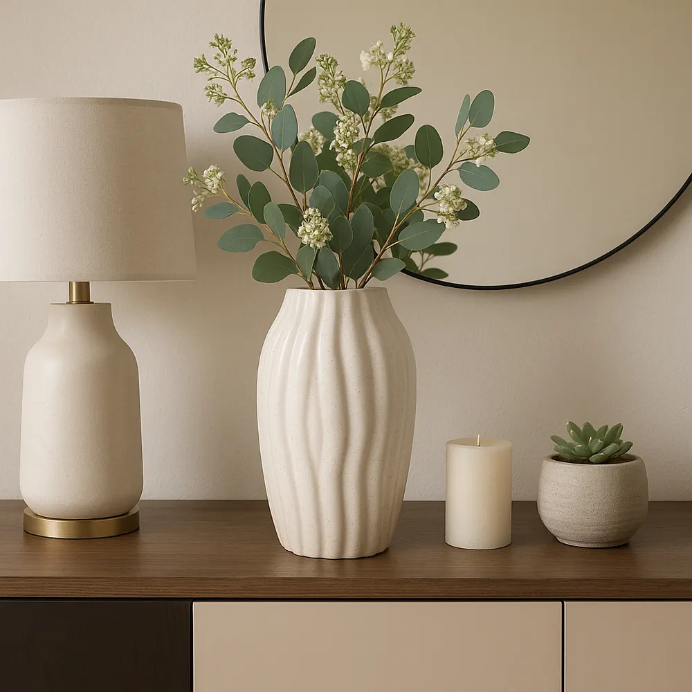 LINTONHAM IVORY VASE 14 (IN)