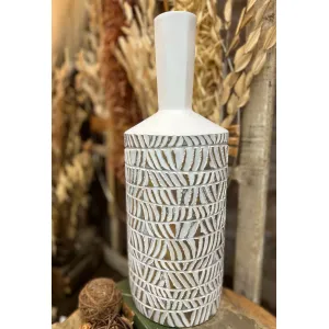 Textured Bottle Vase 16in 2