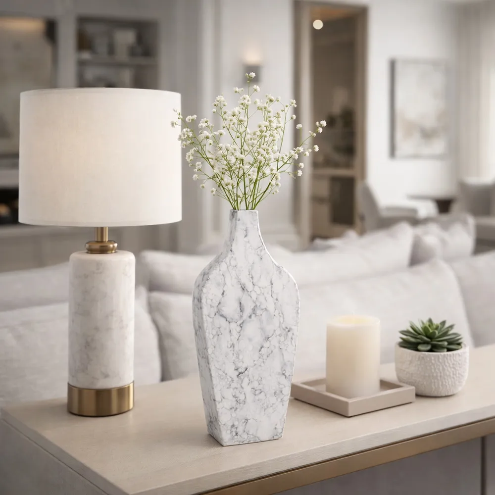 WOODSONWELL WHITE VASE 15 (IN)