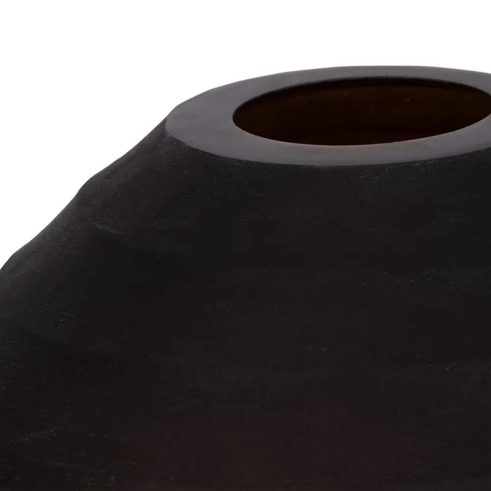 HAYFORDWIND BROWN GLASS VASE 10 (IN)