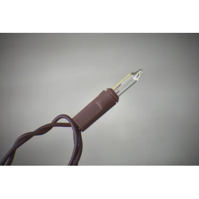 Mini Country Lights Brown Cord 100 Bulb