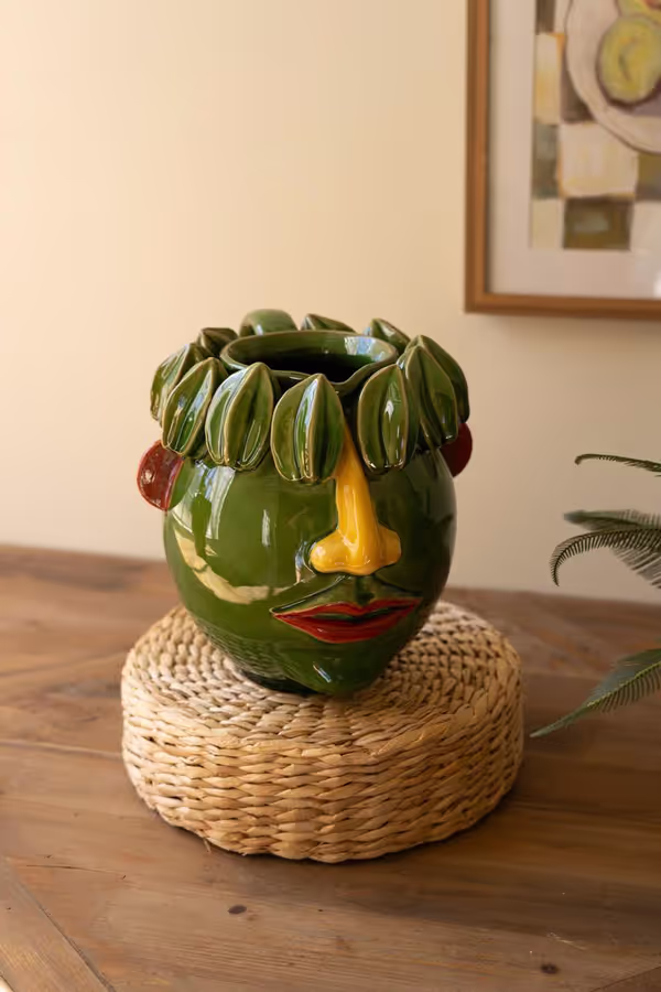 Ceramic Starfruit Head Planter