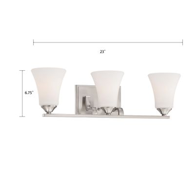 Treme 23'' Wide 3-Light Vanity Light - Brushed Nickel