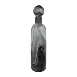 GRIFFINRIDGE GRAY GLASS VASE 22 (IN) 4