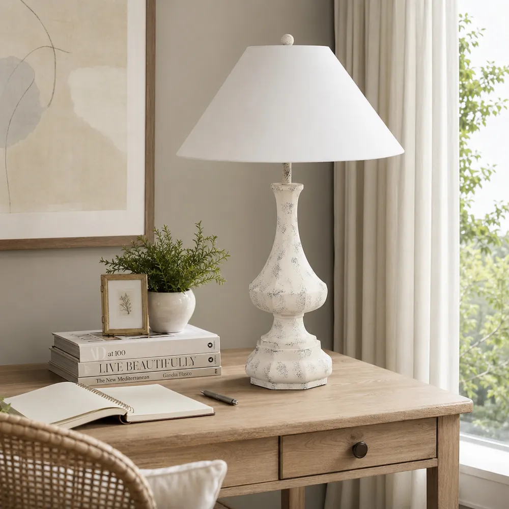 BRENTONGATE WHITE LAMP 31 (IN)