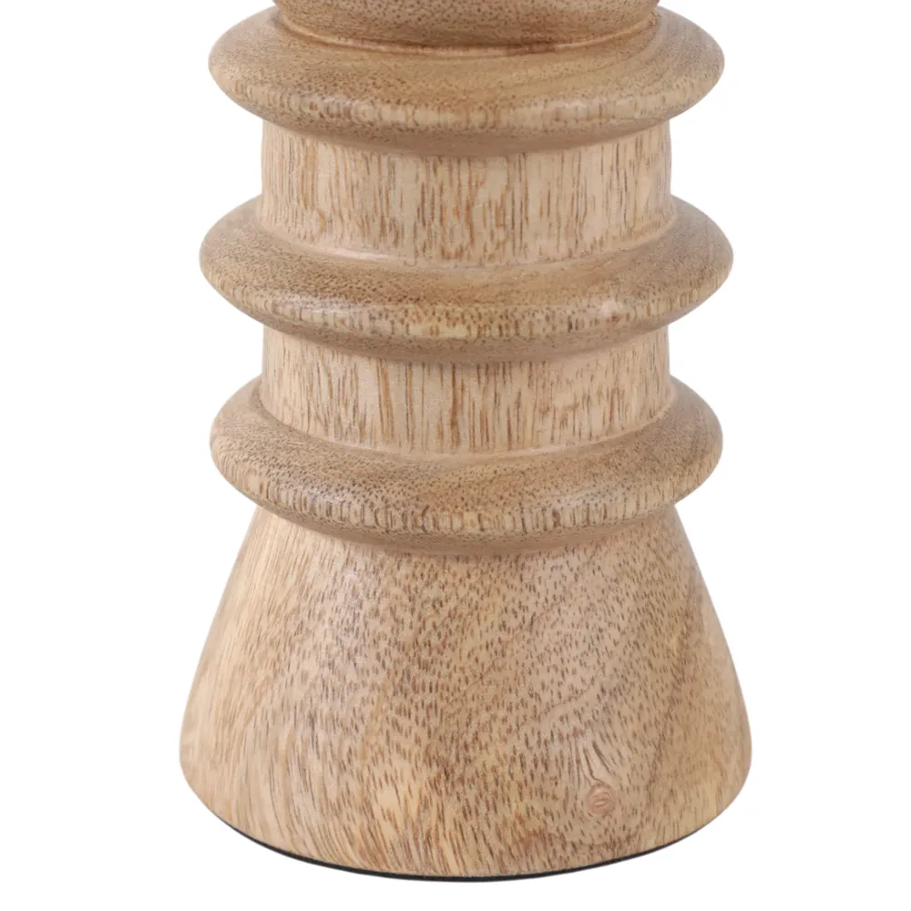 BREEVIEW TAN CANDLE HOLDER 6 (IN)