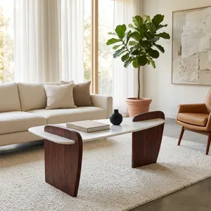 ZOEFIELD WHITE COFFEE TABLE 24 (IN) 11