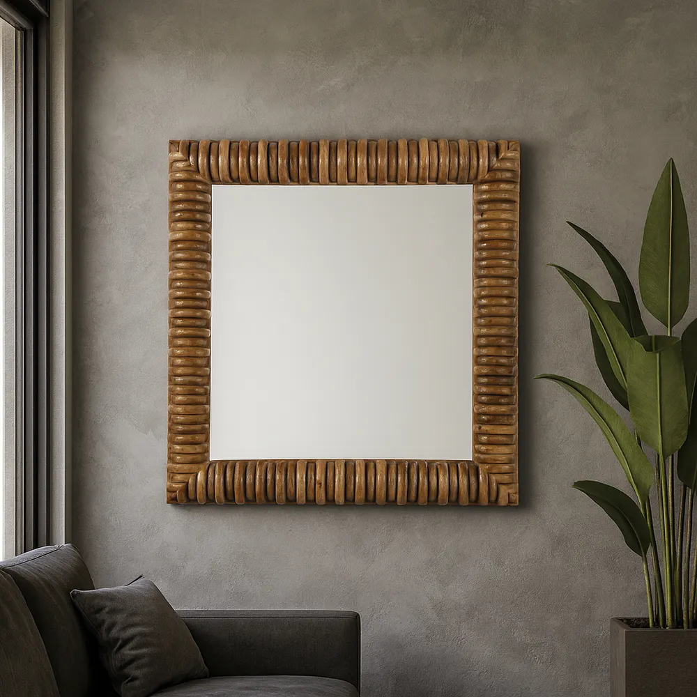 MIADALE BROWN MIRROR 40 (IN)