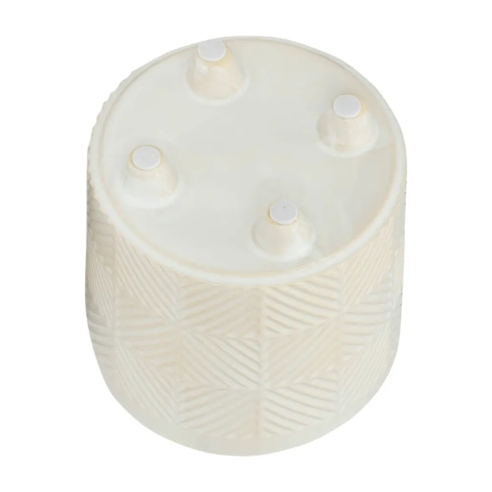 EMMETLAKE SET OF 2 WHITE PLANTER 8 (IN)