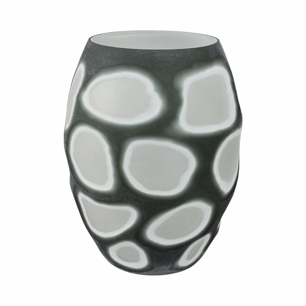 ARNETTBEACH GRAY GLASS VASE 12 (IN)