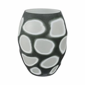 ARNETTBEACH GRAY GLASS VASE 12 (IN) 4