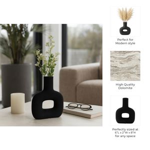 FELIXOAK BLACK VASE 8 (IN) 10