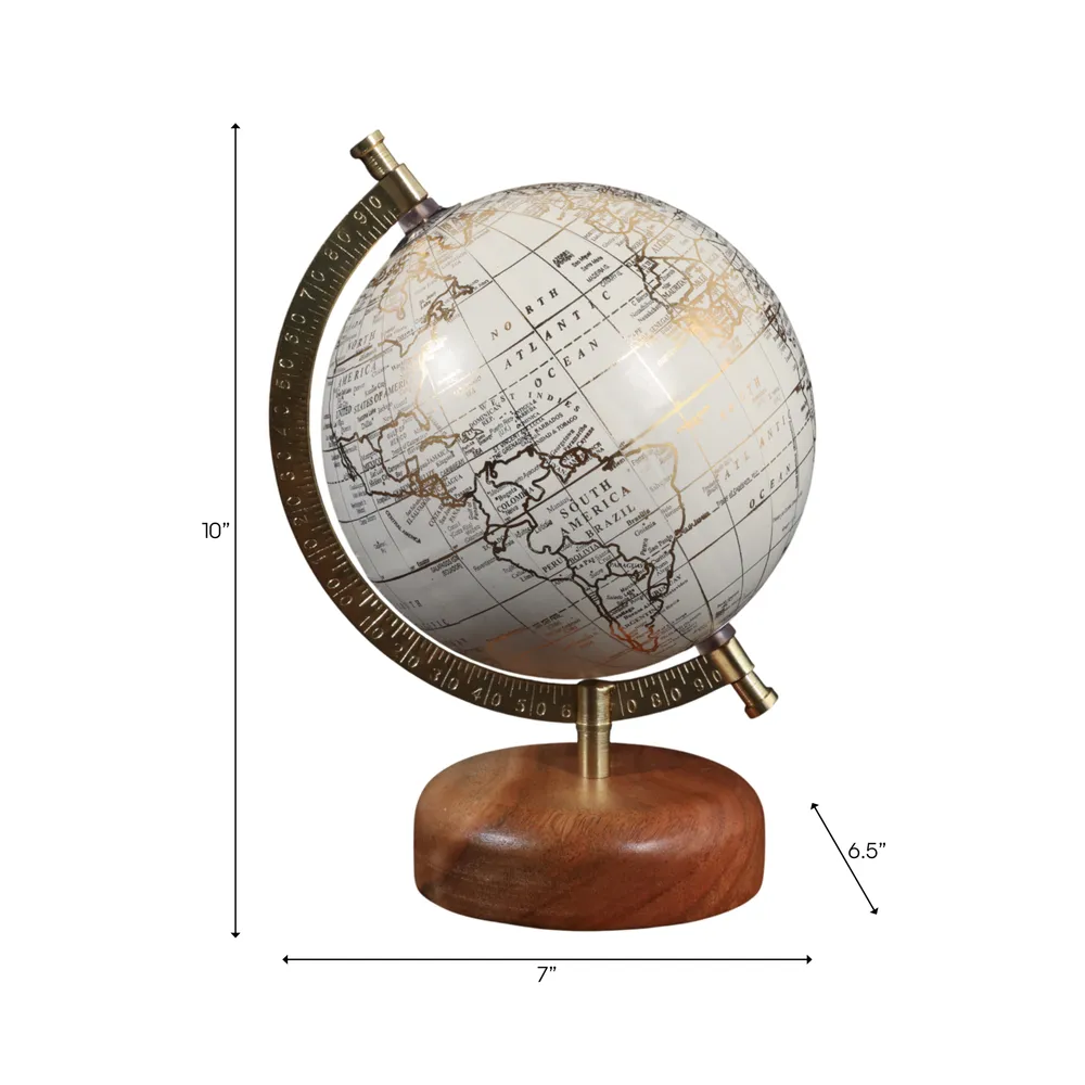 INGRIDDALE WHITE GLOBE 10 (IN)