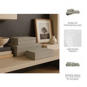 TILTONBROOK SET OF 3 WHITE BOXES 4 (IN) 11
