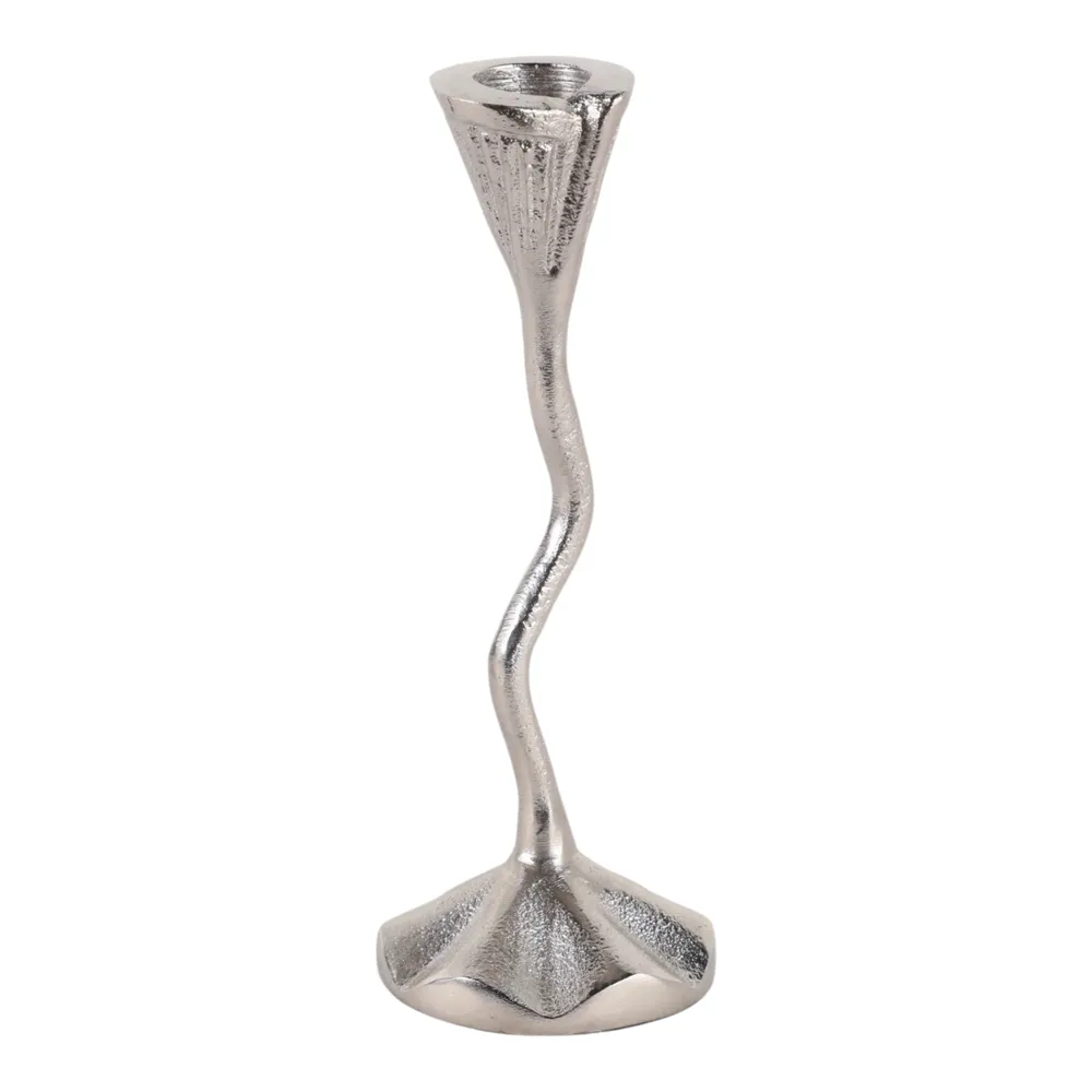 VERNONPORT SILVER CANDLE HOLDER 8 (IN)