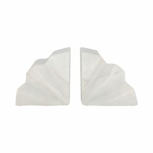 HENSONHOLM SET OF 2 WHITE BOOKENDS 6 (IN) 1